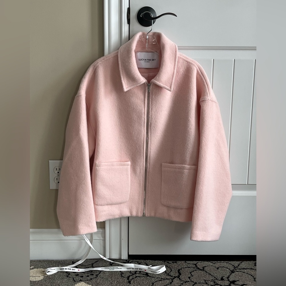 Lucy in the Sky Soft Pink Teddy Jacket